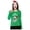 Green, variant on Tstars Merry Quarantine 2020 Santa Face Mask Ugly Christmas Women Long Sleeve T Shirt