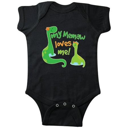 

Inktastic My Memaw Loves Me Grandson Gift Gift Baby Boy Bodysuit
