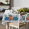 thumbnail image 2 of Thanksgiving Tablecloth, Fall Tablecloth Fall Blue Pumpkin Tablecloth, Waterproof Thanksgiving Table Cloths for Thanksgiving Decor, Fall Thanksgiving Tablecloth for Rectangle Tables 60 X 84 Inch, 2 of 5