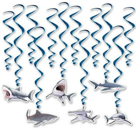 17.5 to 31 in. Shark Whirls - Pack of 6