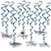 Beistle Sharks Hanging Swirls (12 Pcs) -1 Pack