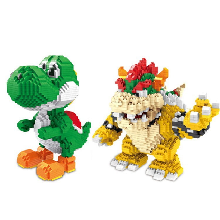 Mario Yoshi Micro Building Blocks Toys 3d Puzzles Mini Classic