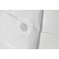thumbnail image 5 of Crown Display 70 inch x 72 inch Shower Liner with Ring and Magnets - White, 5 of 6