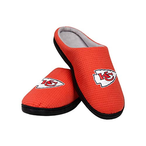 FOCO Kansas City Chiefs NFL Mens Memory Foam Slide, Team Color, m (9-10) (SLPNFMYFM)