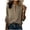 Khaki, variant on Rutainlusire Women's Trendy Daily Half Placket Loose Blouse Tops Fashion Womens Solid Casual Long Sleeve Ladies Loose Cardigan Blouse