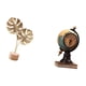 thumbnail image 5 of Escultura De Hoja De Metal Abstracta Nórdica Y Figura De Globo Moderno, Reloj De Mesa, Adorno Artesanal Creativo Para Decoración De Estantes De Oficina En Casa., 5 of 8