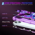 thumbnail image 4 of CASEFIV for iPhone 15 Pro Case,Glow in The Dark Three Layer Heavy Duty Shockproof Protective Case for iPhone 15 Pro 6.1 inch,Dark Butterfly, 4 of 7