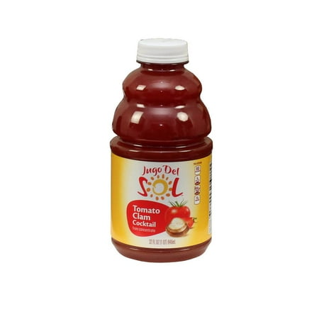 Clam Juice - Jugo Del Sol Tomato Clam Juice Cocktail, 32 Fluid Ounce -- 12 per case.