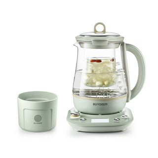 BUYDEEM K640 Stainless Steel Electric Tea Kettle with Auto Shut-off 1.7 L,  1440W (Mellow Yellow)