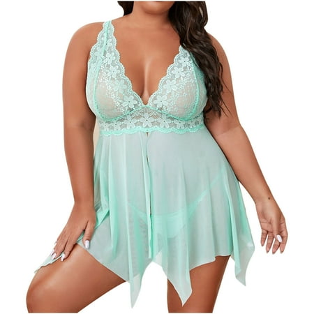 

Lingerie Sets for Women Plus Size Ladies Cute Girl Solid Erotic Lingerie Sexy Underwear Condole Belt Nightgown Lace Deep V Sexy Suit Satin Christmas Lingerie Heart Shape Lingerie