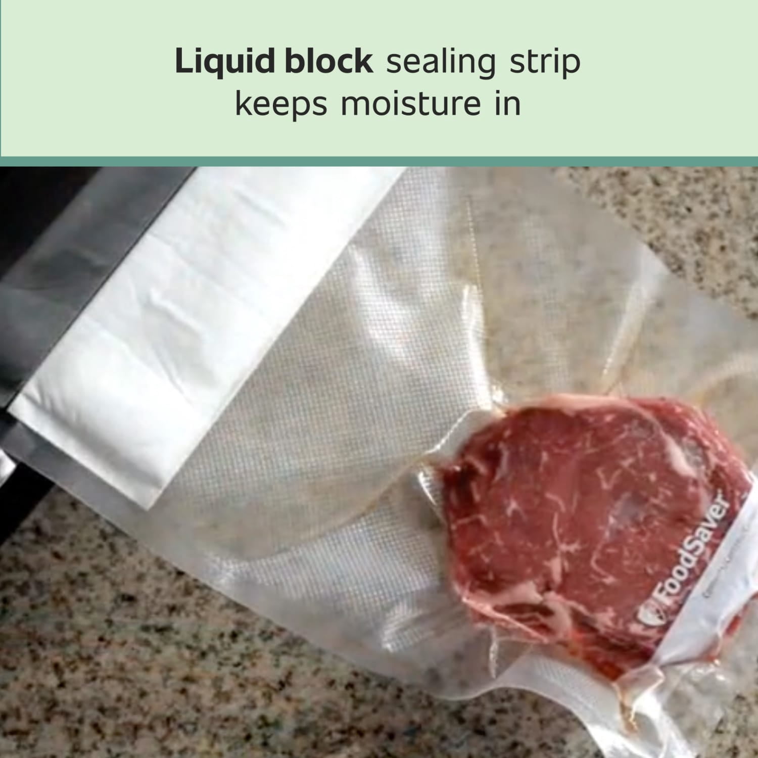 (2 pack) FoodSaver Liquid Block Vacuum Seal Bags, 1 Quart, 8" x 11", 12 Count