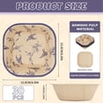 thumbnail image 5 of Paper Bowls, 30 Count 16 oz Disposable Bamboo Pulp Square Bowls with Bird Print, Microwave Safe and Leak-Proof for Parties, BBQs, Garden Parties, Picnics and Family Gatherings, 5 of 8