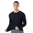 thumbnail image 3 of TOPTIE Men's Dry Fit Long Sleeve Sport T Shirts for Athletic Running, Casual Workout-Black-XL, 3 of 7