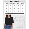 thumbnail image 3 of Women Casual Short Sleeve Realxed Fit Basic T-Shirt Tops, 3 of 6