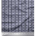 thumbnail image 1 of Soimoi Poly Georgette Fabric Dot & Fleur De Lis Damask Decor Fabric Printed Yard 42 Inch Wide, 1 of 3