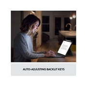Logitech Combo Touch Backlit Keyboard Case with Trackpad for Pad Pro 11-inch (1st, 2nd, 3rd, 4th gen - 2018, 2020, 2021, 2022) - Oxford Gray