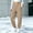 Khaki, variant on Sakmal Scrub Pants for Women Fleece Mid Waist Swaeatpants Cargo Elastic Bottom Elastic Loose Hiking Pants Khaki,S