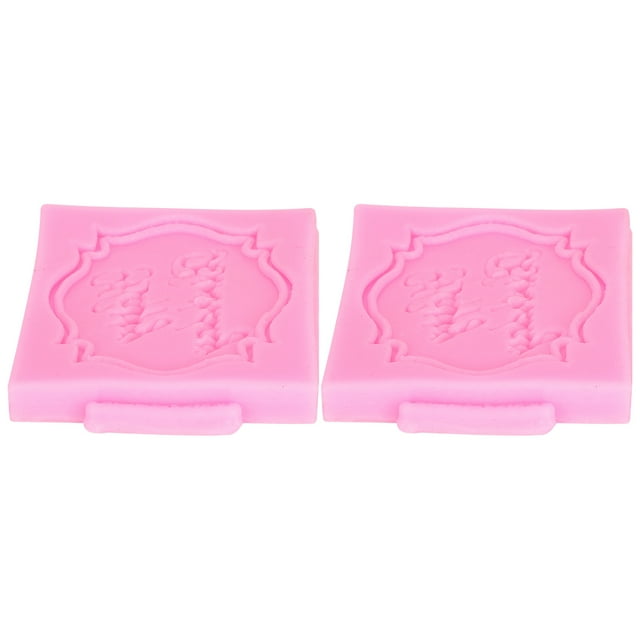 Molde de gelatina, 2 piezas de molde de letras, molde de silicona para bricolaje, molde para pasteles, valor excepcional