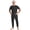 Black, variant on Adult Men Adaptive Clothes Anti-Strip Jumpsuit with Back-Zipper for Dementia Elderly and Special Needs Black XS