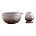 thumbnail image 1 of Cuenco de cerámica para matcha con soporte para batidor, taza para té verde, para gachas y zumos. Estilo A, 1 of 9
