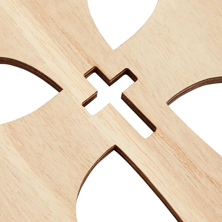 Wood Crosses for Crafts, Wooden Cross (8.7 in, 3-Pack), PACK - Harris Teeter