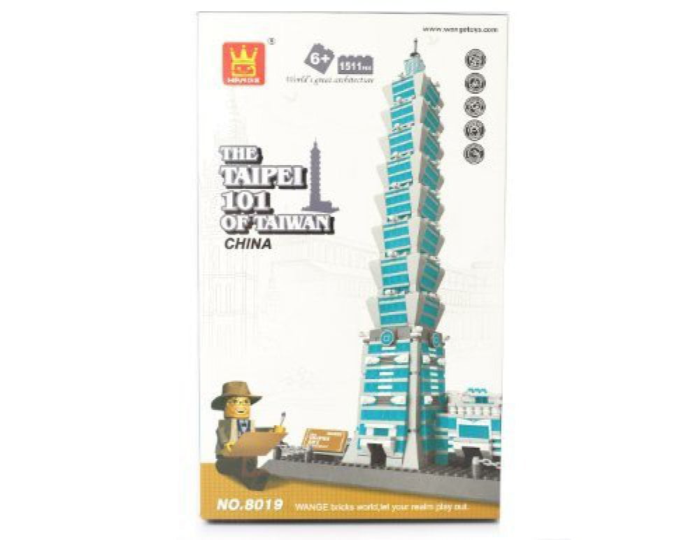1511Pcs Taipei 101 Twaiwan Building Blocks Architecture DIY Educational Toys 