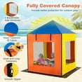 thumbnail image 3 of Resenkos Kids Wooden Sandbox with Canopy, Mesh Windows & Bottom Liner - Large Sand Pit for Outdoor Fun - Multicolor, 3 of 8
