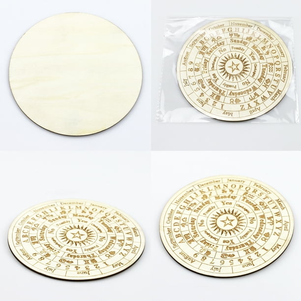 Disco De Madera Ritual Para Meditación - Decoración Natural, 25 Cm Diámetro