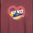 thumbnail image 3 of Hot Wheels - XOXO Heart - Ladies French Terry Long Sleeve Shirt, 3 of 5