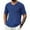 #Blue, variant on DPTALR George Men's Casual Solid Color V Neck Short Sleeve Pullover,White Big and Tall Men M