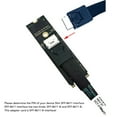 thumbnail image 3 of PCIe 3.0 M.2 to SFF-8612 Host Adapter, for PCIe NVMe SSD, with SFF-8611 4i Interface, Easy to Install, 3 of 7