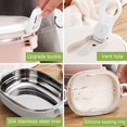 thumbnail image 4 of shiyou-Portable Bento Lunch Box, Stainless Steel Insulated Bento Box Thermos Food Container for Student Children Work (Double Layer), 4 of 4