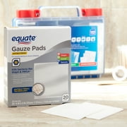 Equate Antibacterial Gauze Pads, 4 in x 4 in, 20 Count