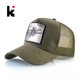 thumbnail image 2 of Baseball Caps Men Women Snapback Hip Hop Cap With Fashion Animals Embroidery Summer Breathable Mesh Trucker Caps Streetwear Bone qym unisex, 2 of 2