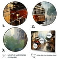 thumbnail image 3 of Designart "Vibrant Night in New Orleans Cityscape II" New Orleans Metal Wall Décor Set, 3 of 5