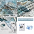 thumbnail image 6 of Blackout Curtains for Bedroom, Sea Turtle Coastal Room Darkening Window Drapes for Living Room, Summer Beach Teal Coral Starfish Thermal Insulated Grommet Curtains, 42x84 inch, 2 Panels, 6 of 9