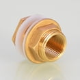 thumbnail image 3 of 1 inch Conector de tanque de agua 1/2" 3/4" 1' Conectores de tubería Adaptador giratorio para manguera de jardín, 3 of 5