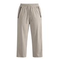 thumbnail image 5 of Women's Plus Size Lightweight Hiking Joggers, Stretch Active Pants, Quick Dry Water-Resistant Athletic Pants for Women, Stretch Drawstring Active Joggers with Zipper Pockets Khaki, 5 of 5