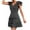 Black, variant on IROINNID Women's Sleeveless A-Line Dress Knee-Length Summer Dot Sexy Dress Solid Color V-Neck Dress