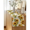 thumbnail image 5 of Table Runner 70 Inches Long for Kitchen Dining, Sunflower Dresser Scarf Farmhouse, Dining Table Decorations for Wedding/Parties, Summer Botanical Vintage Floral Spring 13 x 70 In, 5 of 9
