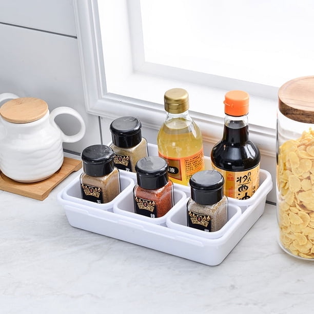 La caja de almacenamiento de cajones de artículos diversos de plástico se puede combinar libremente para el almacenamiento de artículos pequeños en la cocina de la oficina (capacidad 1L) JAMW Sencillez