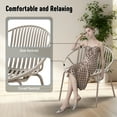thumbnail image 6 of Werph Patio Furniture Set 3 Pieces, Outdoor Furniture with Bistro Table and Patio Chairs Set of 2, Resin Patio Furniture, Balcony Furniture Conversation Set for Garden Pool, 6 of 8