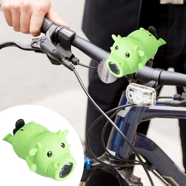WIFKLSIIPG Bicycle Lights with Horn Function Bike Light and Tail Light USB Rechargeable 3 Light Modes Suitable for Children Adults Unisex Road Mountain Bikes