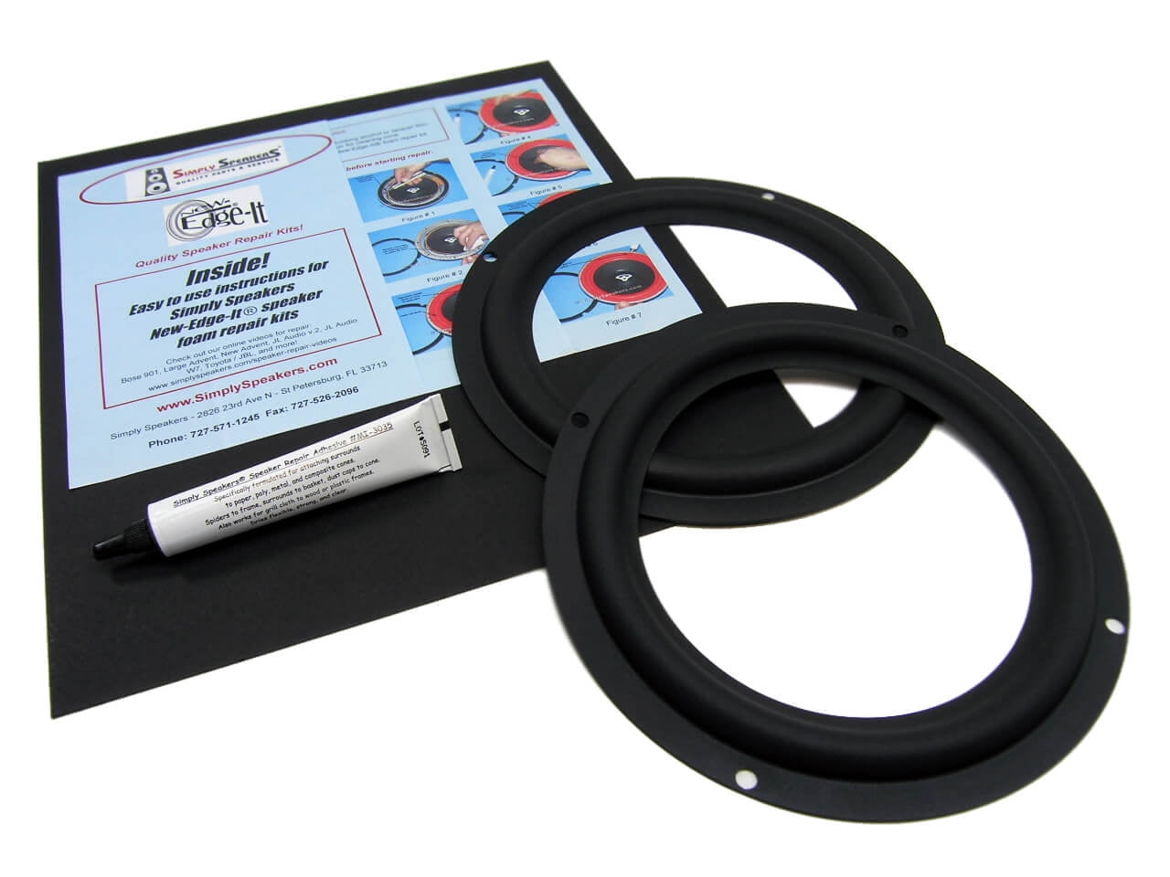 klipsch speaker rubber edge repair replacement kit kg2, kg3, kg4