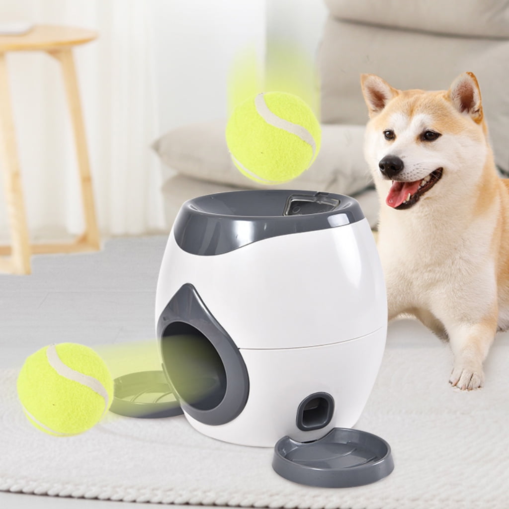 Interactive Dog Toy Ball & Treat Dispenser Feeder Tennis Balls Reward Machine for Dogs Training Toy NOT A