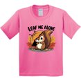 thumbnail image 3 of Inktastic Leaf Me Alone Funny Autumn Fall Squirrel Youth T-Shirt, 3 of 5