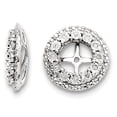 thumbnail image 1 of Sterling Silver Rhodium Diam. Earring Jacket QJ126, 1 of 2