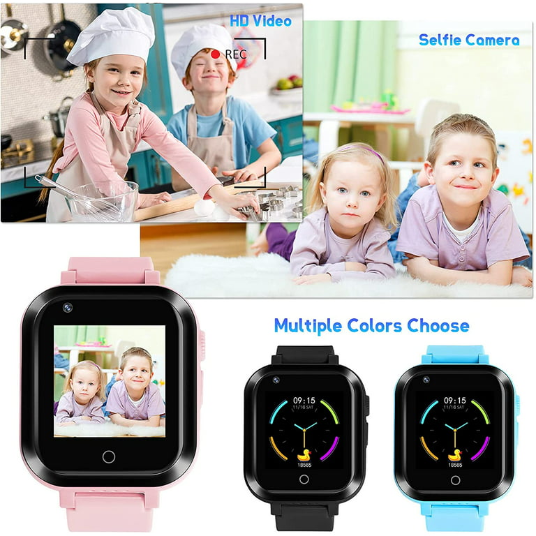 4G Kids Smartwatch with GPS Tracker Texting and Calling,Smart Watch for  Kids,2 Way Call Camera Voice & Video Call SOS Alerts Smart Watch Smartphone