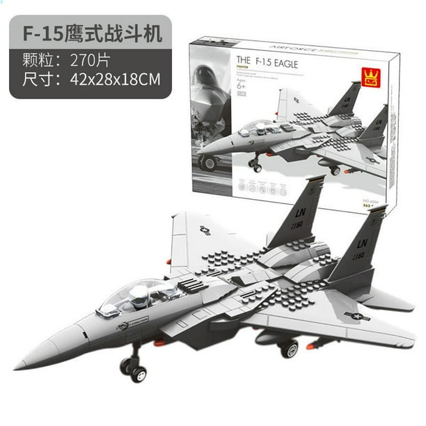 Compatible Lego Bloques De Construcción Aviones Militares J-15-20 Helicóptero Armado De Combate Segunda Guerra Mundial Juguete Niño Gao Jinjia unisex