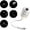 5 Projector Films A, variant on 2 In 1 Galaxy Projector Night Light For Bedroom, Star Projector with Adjustable Brightness, Mini Galaxy Light for Ceiling Wall Room Decor